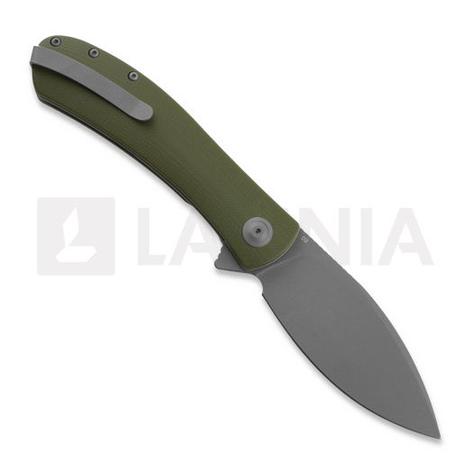 Trollsky Knives Mandu XL D2, OD Green G-10, Dark Bead Blast