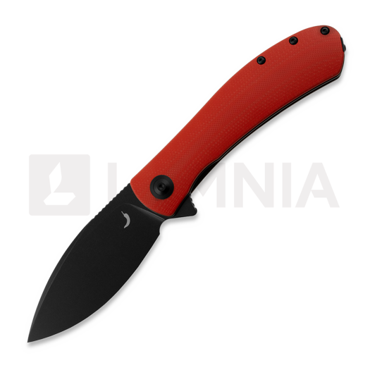 Trollsky Knives Mandu XL D2, Red G-10, Black Stonewash