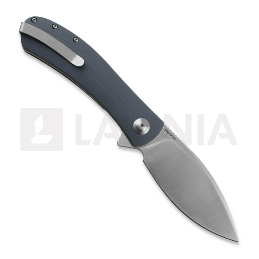 Trollsky Knives Mandu XL Magnacut, Gray G-10, Satin