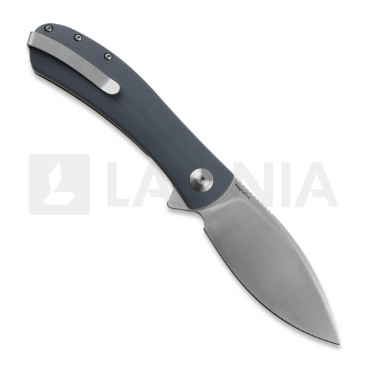 Trollsky Knives Mandu XL Magnacut, Gray G-10, Satin