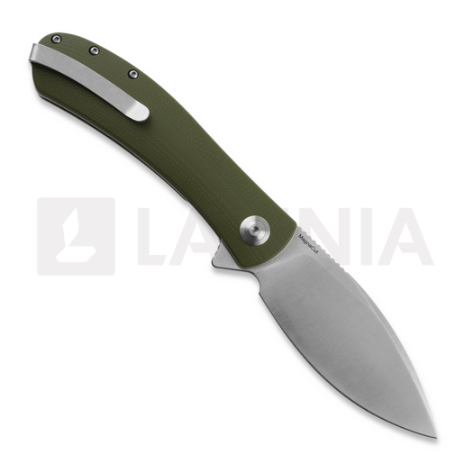 Trollsky Knives Mandu XL Magnacut, OD Green G-10, Satin