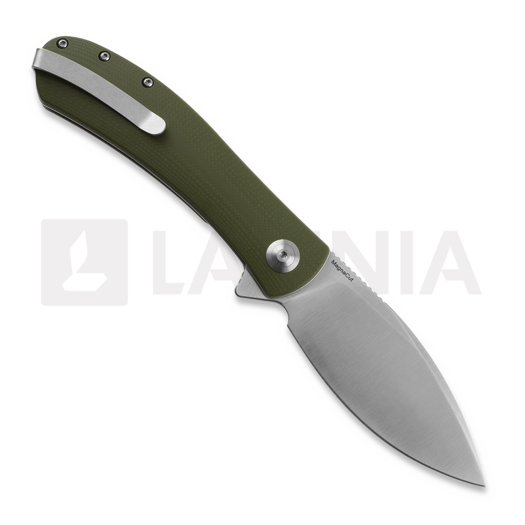 Trollsky Knives Mandu XL Magnacut, OD Green G-10, Satin