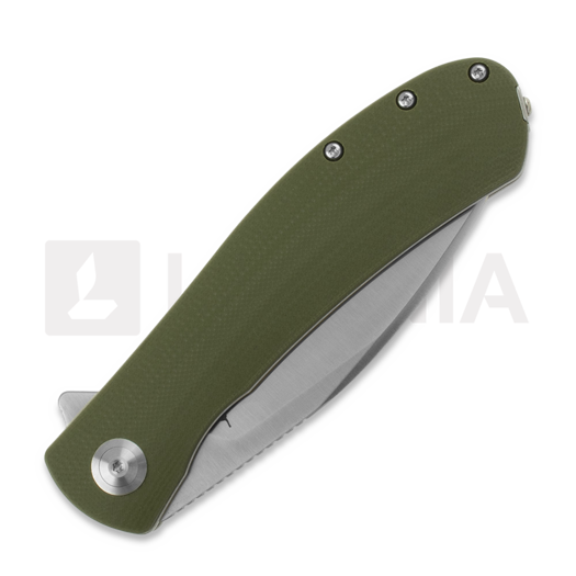 Trollsky Knives Mandu XL Magnacut, OD Green G-10, Satin