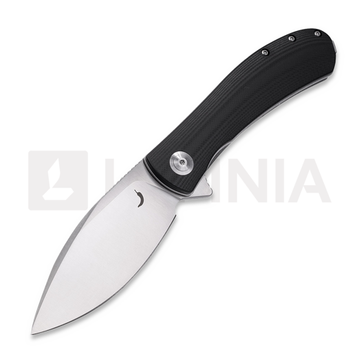 Trollsky Knives Mandu XL14C28N 折叠刀, Black G-10, Satin