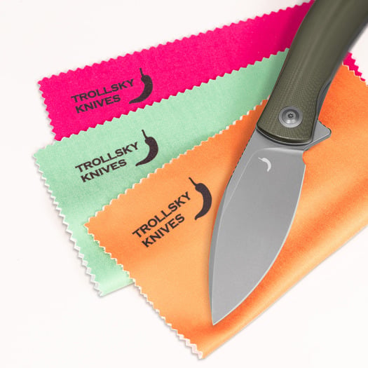 Trollsky Knives Trollsky Chili Peper Team Microfibre Cloth 3 PACK