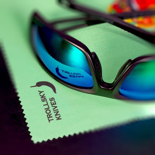 Trollsky Knives Trollsky Chili Peper Team Microfibre Cloth Green