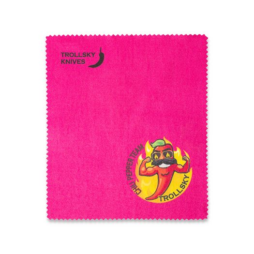 Trollsky Knives Trollsky Chili Peper Team Microfibre Cloth Magenta