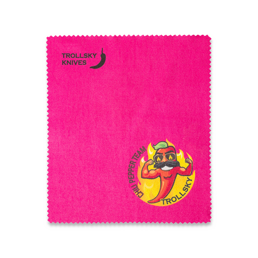 Trollsky Knives Trollsky Chili Peper Team Microfibre Cloth Magenta