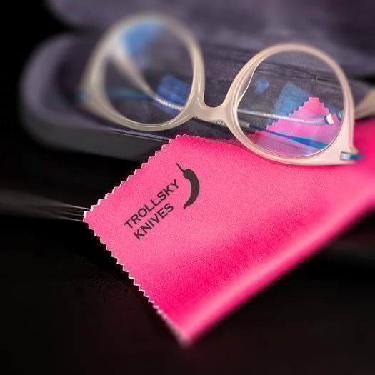 Trollsky Knives Trollsky Chili Peper Team Microfibre Cloth Magenta