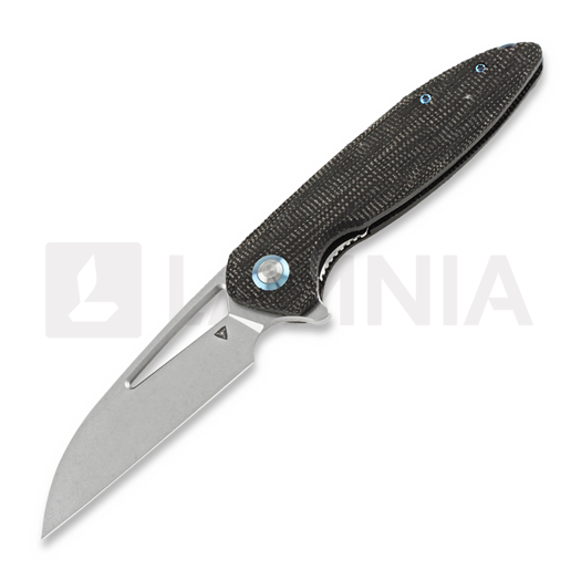 Couteau pliant Tuya Cebu Micarta, unpolished, noir