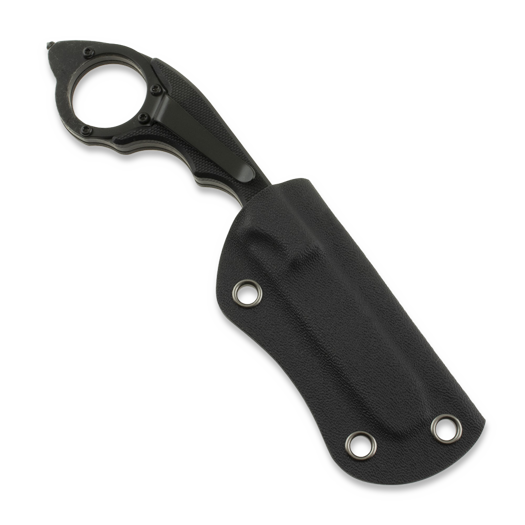 Twisted Assisted KEEP-SAFE Rescue tool, Black G-10, Blackwash