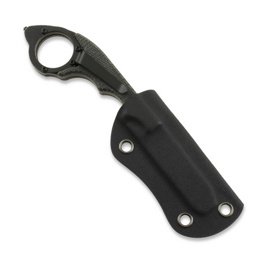 Twisted Assisted KEEP-SAFE Rescue tool, Black Micarta, Blackwash
