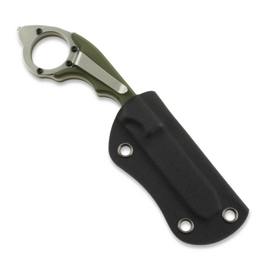 Twisted Assisted KEEP-SAFE Rescue tool, OD Green G-10, Stonewash