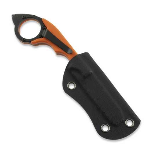 Twisted Assisted KEEP-SAFE Rescue tool, Orange G-10, Blackwash
