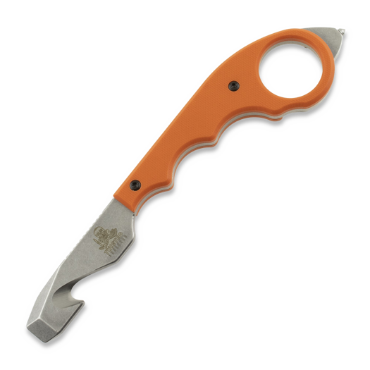 Twisted Assisted KEEP-SAFE Rescue tool, Orange G-10, Stonewash