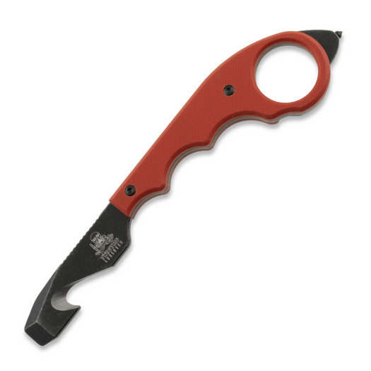 Twisted Assisted KEEP-SAFE Rescue tool, Red G-10, Blackwash