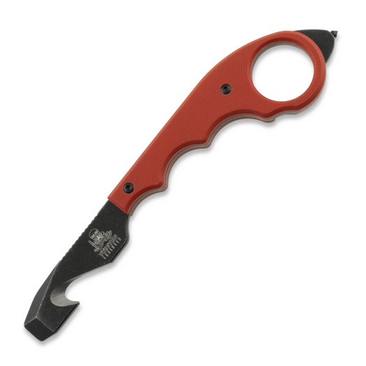 Twisted Assisted KEEP-SAFE Rescue tool, Red G-10, Blackwash