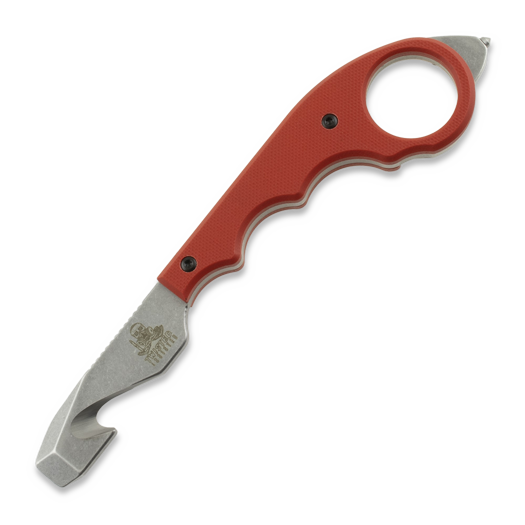 Twisted Assisted KEEP-SAFE Rescue tool, Red G-10, Stonewash