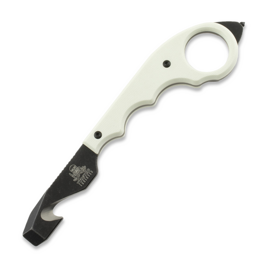 Twisted Assisted KEEP-SAFE Rescue tool, White G-10, Blackwash