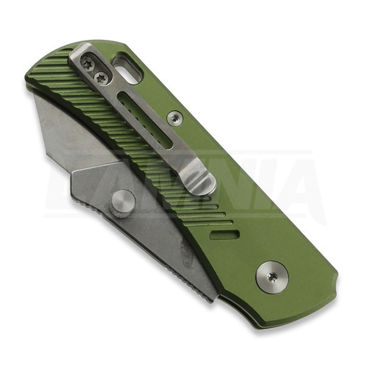 Twisted Assisted PALLAS Green Anodised Aluminum kääntöveitsi
