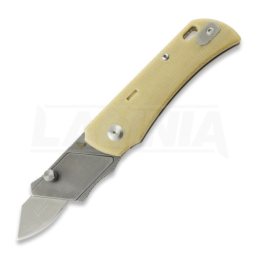 Briceag Twisted Assisted PALLAS Natural Micarta