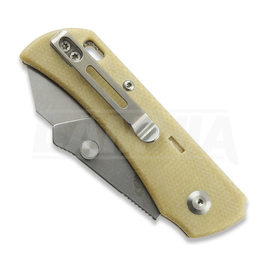Twisted Assisted PALLAS Natural Micarta folding knife