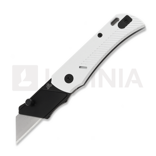 Twisted Assisted PALLAS White Aluminum k&auml;&auml;nt&ouml;veitsi, Black DLC