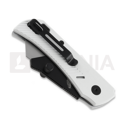Twisted Assisted PALLAS White Aluminum k&auml;&auml;nt&ouml;veitsi, Black DLC