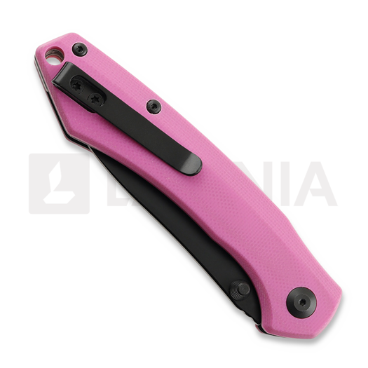 Navaja Twisted Assisted Twisted Atlas Slipjoint, Pink G-10, Black PVD