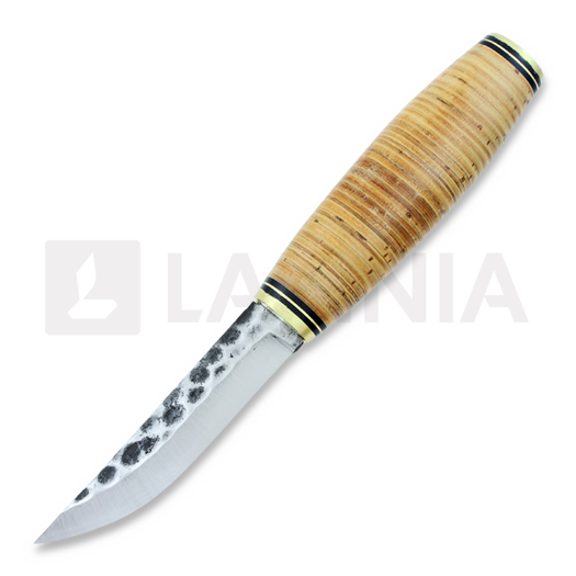 Uniikkipuukot Tuohipää puukko, Lauri Metalli terä