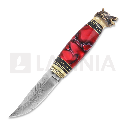 Cuchillo Uniikkipuukot Karhupää, rojo