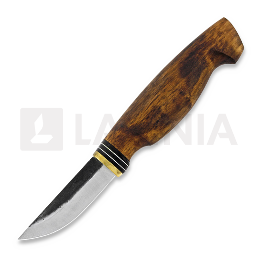 Faca finlandesa Uniikkipuukot Kätyri, curly birch, stained