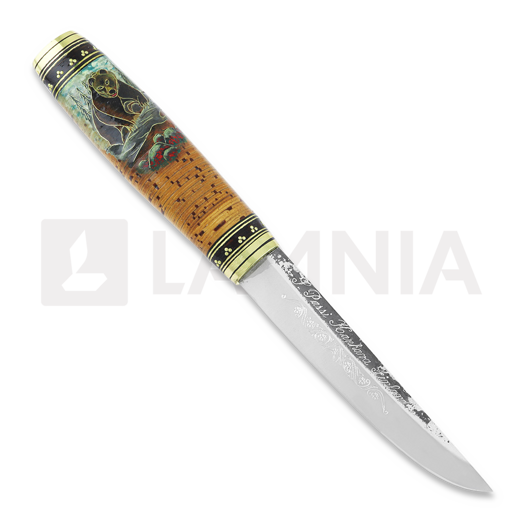 Uniikkipuukot Sorkoupotuspuukko kuvalla, karhu