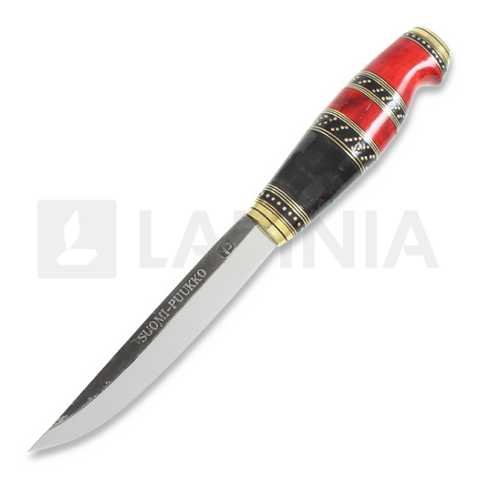 Uniikkipuukot Suomi finska kniv, röd