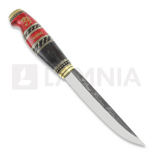 Uniikkipuukot Suomi finska kniv, röd