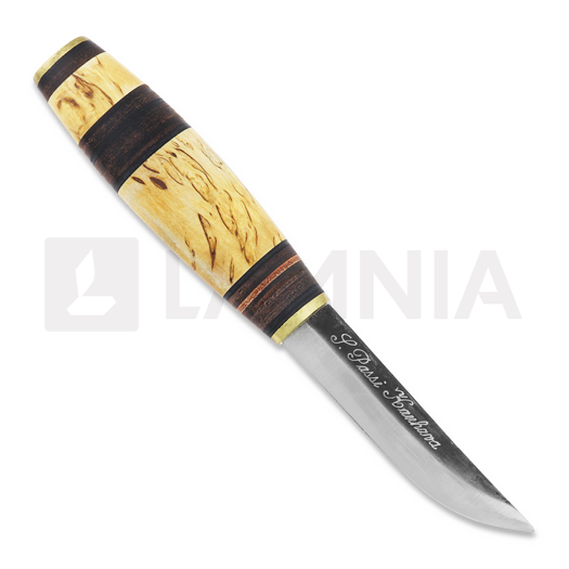 Uniikkipuukot Vuolupuukko 2 kniv, leather / curly birch