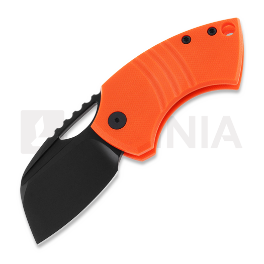 Couteau pliant Urban EDC Supply GNAT-S XL, Orange G10 & DLC