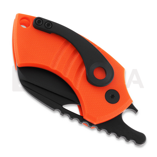 Couteau pliant Urban EDC Supply GNAT-S XL, Orange G10 & DLC
