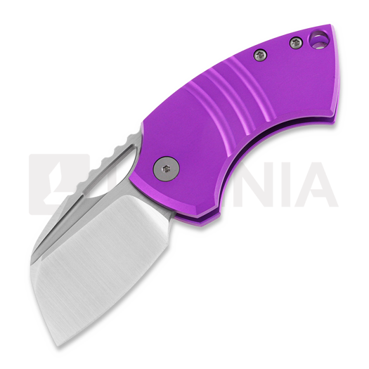 Urban EDC Supply GNAT-S XL 折り畳みナイフ, Purple Anodized Aluminum