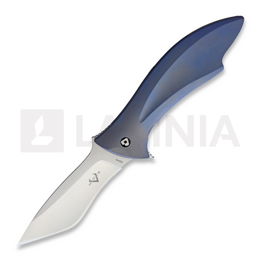 Couteau pliant V Nives Deplorable Framelock, bleu