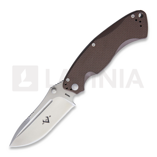 V Nives Olympian Linerlock Dark Earth G10 sulankstomas peilis