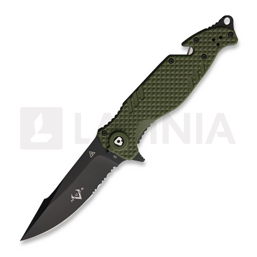 Skladací nôž V Nives TGL Trailblazer, zelená, zúbkovaný