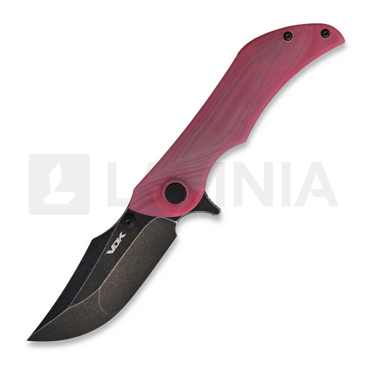 Nóż składany VDK Knives Talisman flipper, red/jade