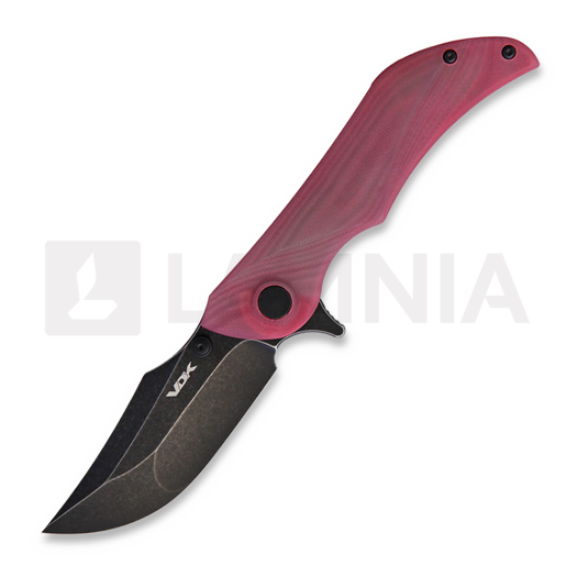 Couteau pliant VDK Knives Talisman flipper, red/jade