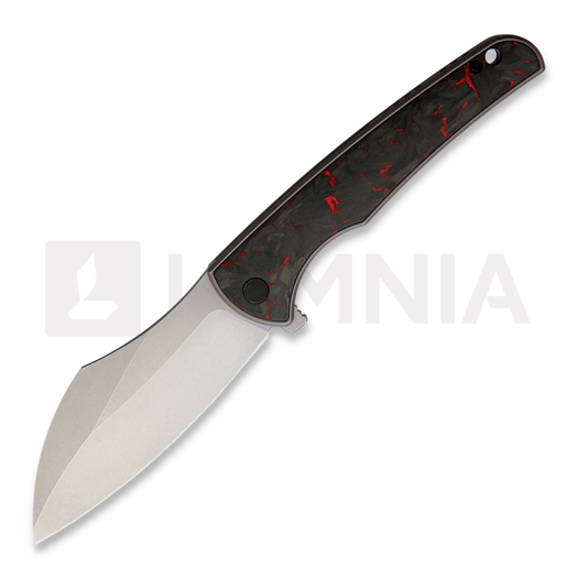 Складной нож VDK Knives Vice Linerlock, red carbon fiber