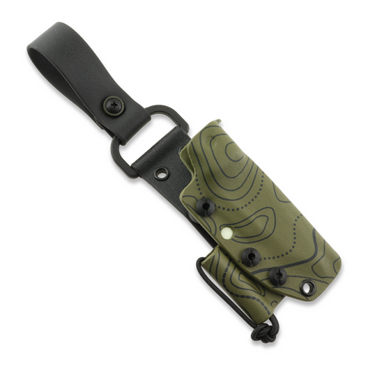 Fodero Vegvisir Creations Böker Vigtig vs. Wild Kydex, Topographic Ranger Green