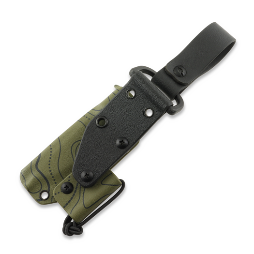 Fodero Vegvisir Creations B&ouml;ker Vigtig vs. Wild Kydex, Topographic Ranger Green