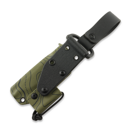 Fodero Vegvisir Creations Böker Vigtig vs. Wild Kydex, Topographic Ranger Green