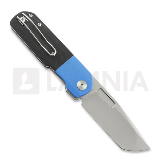 Coltello pieghevole Vero Engineering Avid 3 - Stonewash - G10, nero, blu