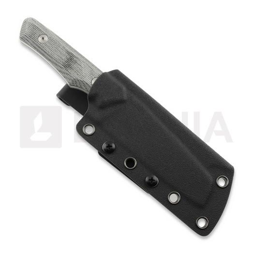 Vero Engineering Axon - Belt Satin M390 - Black Micarta knife